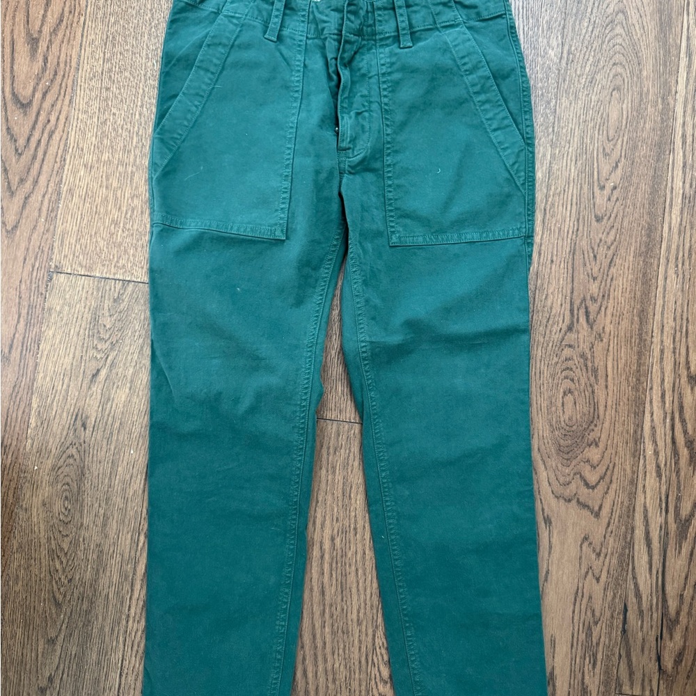 Nili Lotan Green  - straight leg fitted pant 00